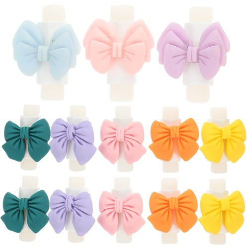 Bowknot Cable Protectors 10 Pairs Plastic for Fraying Prevention