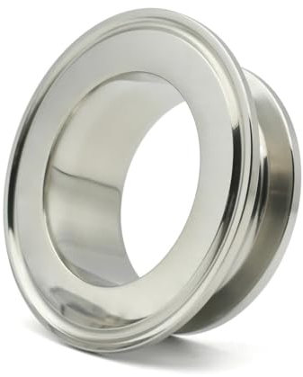 Drei Clip Reduzierflansch Endkappe SS304 Edelstahl Sanitär Haushalt Bier Rohr Armaturen(1.5 inch x 4 inch)