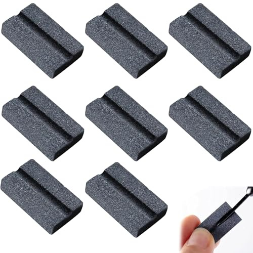 SZHUGEKI 8 Stück Dart Schleifstein für Metall Darts, Dart Sharpener der Schärfer, V Schleifstein, für Metall Darts und Steel Dartpfeile, für einfaches Polieren und Entgraten