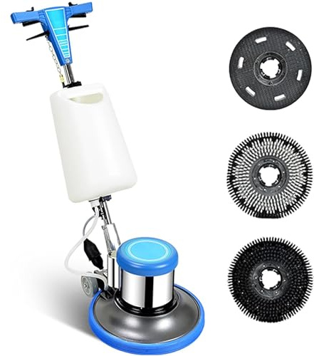 Multi-Function Carpet Washer with Dual Brushes and Latch Rack, Ideal for Various Floor Types Including Wood, Tile, and Laminate