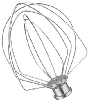 HOLIDYOYO Frusta a Mano in Acciaio Inox 6 Fili per Sbattitore Elettrico Kn256ww, Accessorio da Cucina per Miscelare Uova, Latte e Salse, Compatibile Planetaria 5/6 Quart, Utensile