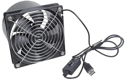 High Airflows 70CFM 12025 Ventilatore di Ventilazione Alimentato USB 3 Impostazioni di Velocità Per Elettronica Officina Cucina Rimozione Fumatori Ventilatore di scarico USB Powered Bagno
