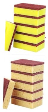 POPETPOP 10 Piezas Esponja para Eliminar Óxido de Alta Densidad Paño de Esponja para Limpieza de Cocina Fregar Platos de Limpieza para Lavar Platos