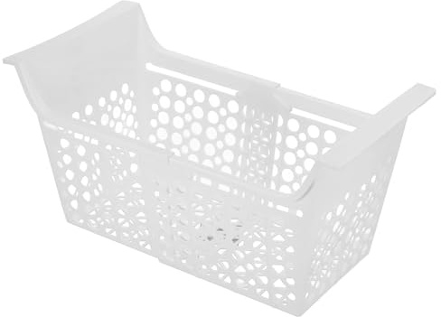 DONFAMDS Panier Extensible pour Congélateur Coffre Petit Format, Bac de Congélation Robuste Trous de Drainage, Panier de Rangement Ajustable pour Organisation du Congélateur