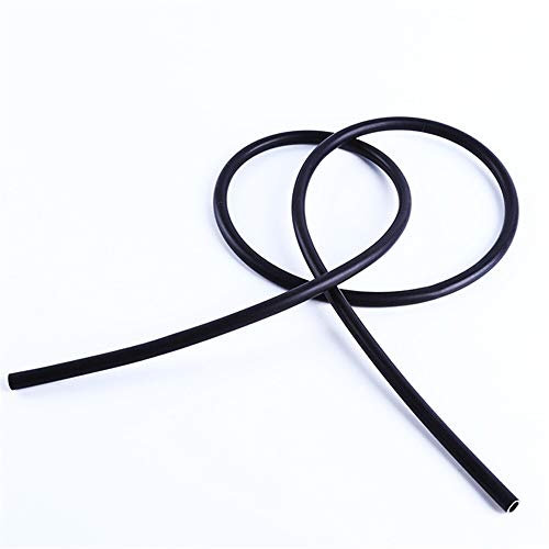 NUJA 1pc Silikon-Schlauch-Schlauch-Rohrtemperatur Food Grade Resist 10m OD 2mm 3mm 3.5mm 4mm 4.5mm 5mm 6mm Schwarz (Farbe : 10m, Größe : OD 3MM x ID 2MM)