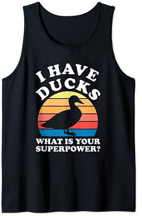 Tengo patos, ¿cuál es tu superpotencia? Pachas Camiseta sin Mangas