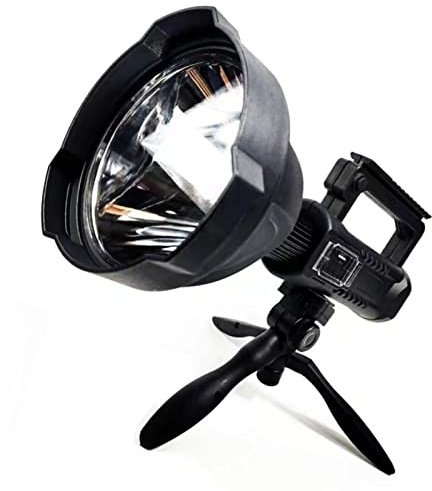 Lampe de Poche de Patrouille Projecteur LED à Mèche à Quatre Cœurs Longue Portée Haute Puissance Petit Super Trépied Tiré