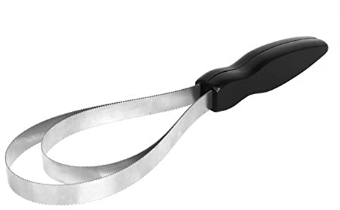 DONGKER Haar-Metallstriegel, Hund/Pferd Spiralstriegel, Beidseitig Verwendbar, Metallstriegel für Reinigung grober Schmutz, ideal für Fellwechsel, Haarentfernung