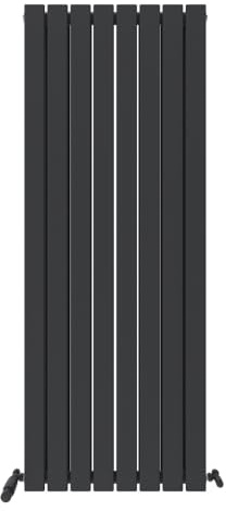 iBathUK Apex Tall Vertical Radiator, Double Flat Panel Radiators, 1600x608mm Slim Radiator, Wall Mounted for Bathroom,Kitchen,Living Room- Anthracite