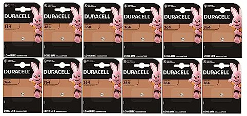 Duracell 364, SR621, Uhrenbatterie - 12 Batterien