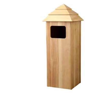 Outdoor Mülleimer Holz-Mülleimer for den Außenbereich, großer Gewerbepark, malerischer Müllcontainer, Gemeinschafts-Hoflagerbehälter mit großem Fassungsvermögen Mülleimer Abfallbehälter ( Color : A )