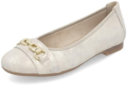 Remonte Ballerines classiques D0K10 pour femme, semelle lâche, Or 90, 37 EU