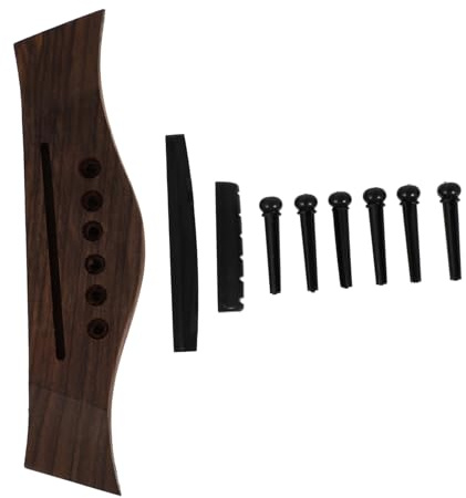 UPKOCH Gitarrenstegstift Für Folk Gitarre Mit Reparaturzubehör Gitarrenteil Und Gitarrenzubehör Für Gitarrensattel Ersatz Und Brücke Pin Kit