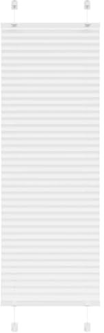 vidaXL Estor Plisado Blanco 40x100 cm Tela Ancho 39,4 cm Poliéster, Estor Plisado para Ventana