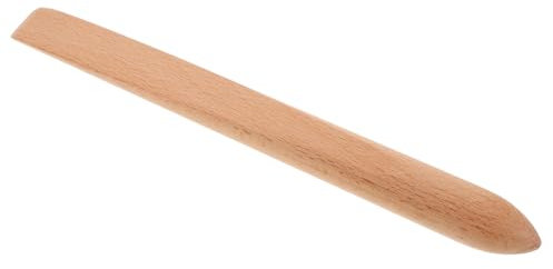 COLLBATH Wooden Sourdough Stirring Stick 11 Inch Beechwood Multipurpose Bread Dough Mixer Food Safe and Sturdy Flat Wooden Spatula for Baking and Cooking