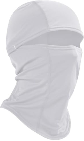 Huccik Sturmhaube Winter – Winddichte Ski Maske für Motorrad, Skifahren & Fahrrad, Warme Fleece-Balaclava für Herren & Damen (DE/NL/SE/PL, Alphanumerisch, Einheitsgröße, White/Weiß)