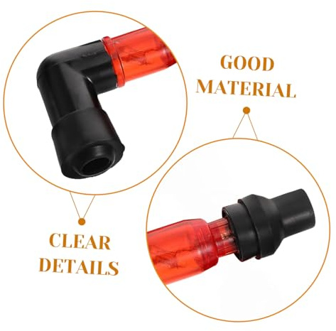 Cabilock 3pièces Lot De Capuchons De Bougie Allumage Pour Avec Lumière Led Capuchon Allumage Coudé à Degrés Pour Vtt Tout- Et Scooters De