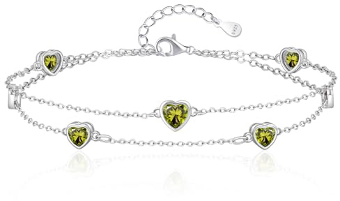 Tusuzik Regalo Aniversario Collar Mujer Plata 925 Colgante Joyas de Ideas Regalos Originales Cumpleaños Novia Mama Madre San Valentin | Piedra Nacimiento, Joyas Regalo Cumpleaños Para Mamá Esposa Novia Amigas
