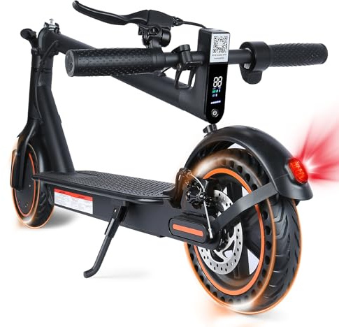 Trottinette Électriques, Moteur 500W, 8.5'' Pneu Anti-crevaison, Batterie 36V 7.8AH, 3 Modes Vitesse, Trottinette Électriques Adulte Pliable, Maximum 25km/h, Double Frein, avec APP, Max 120kg