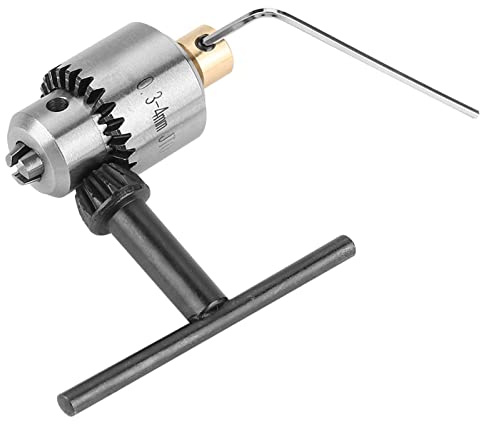 Ejoyous Mini Portabrocas de 0,3-4 Mm, Juego de Brocas, Taladro Cónico, Mini Taladro Cónico, Taladro Montado con Llave de Sujeción para Torno, Taladro Eléctrico