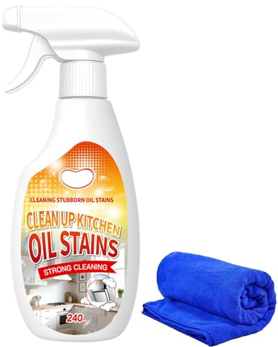Clean Up Kitchen Oil Stain, Nettoyant Multi-usages 2026 pour Taches de Graisse Tenace–Formule Douce à Action Rapide, Décomposition Écologique, Idéal pour Cuisines, Grill et Restaurants (1)