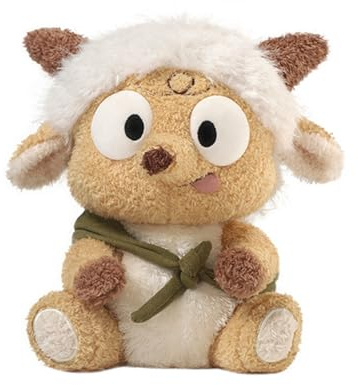 Herfair Schaf Kuscheltier Klein, Süßes Lamm Plüschtier, Weiches Stofftier Plushie, Kawaii Zimmer Deko, Geschenke für Mädchen und Jungen