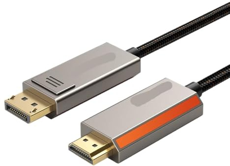 eRgDFS DisplayPort a HDMI 8K 60Hz 4K 144Hz Compatible con el proyector de TV del Monitor de Escritorio