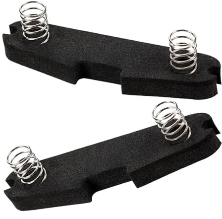2-teiliges Single Coil Höhenverstellset, Humbucker Pickup Schaumstoffpolster mit Feder Pickup Kissenpolster, Single Coil Set