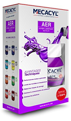 Mecacyl AER - Flacon 300 ML - Hyper-Lubrifiant - pour Tous Moteurs 2 Temps Essence