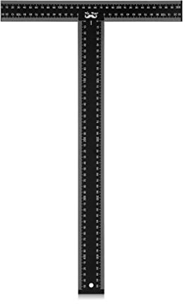 Mr. Pen - 18 Inch Metal Ruler, T Square, L Square, L Ruler, Carbon Steel, Precision, Architects, Engineers, Artists
