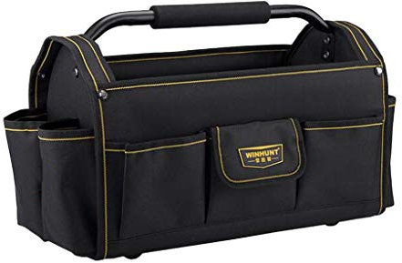 Backbayia Chainsaw Bag Electric Tool Holder Electrician's Tool Pocket with Belt, Black