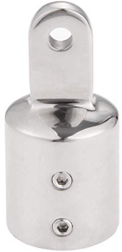 POFET 1St. 316 Edelstahlrohr Augenendkappe Bimini Top Fitting Hardware Marine Boat Yacht 25mm Endkappe Bimini Top Fitting