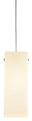 SLV QUADRASS | Indoor Pendelleuchte, Innenleuchte, Wohnzimmer-Beleuchtung, Esszimmer-Beleuchtung |Quadratisch, E27, 40W, Weiß, 9,5 x 25 x 9,5 cm