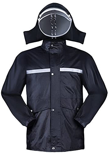 SJASD Motorrad Regenkombi Herren,herren/damen Wasserdicht set Wasserdichte Regen Jacke und Hose Anzug Kombi,motorradregenkombi,hoehe Sichtbarkeit,L
