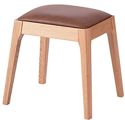 Ankleidehocker aus Massivholz Arbeitshocker für Kinder Schminkhocker Kleiner Esszimmerhocker aus Holz Klavierhocker Hockerbeine aus Eichenholz