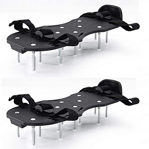 Trintion Lawn Aerator Shoes Garden Grass Aerator Spiked Sandals with 26 Spikes and Adjustable Straps Lawn Scarifier for Effectively Aerating Lawn Soil