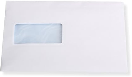 50 St. C5 Versandtaschen 229 x 162 mm weiß mit Fenster Briefumschlag selbstklebend