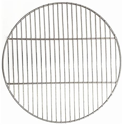 Bekasa Griglia Rotonda Ø 38 cm, in Acciaio Inox, Accessorio per griglia, Barbecue, Barbecue, Facile da Pulire