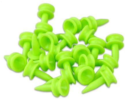Golf Tees Durevole,100 Pezzi 25mm Tee de Golf Plastic Practice Infrangibile Golf Castle Tees Magliette da Golf Step Down Tee da Golf Adatto per Allenamento di Golf