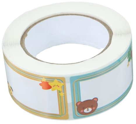 HOODANCOS 1 Rolle Namensschild-Etiketten leere Etikettenaufkleber Geschenketiketten Flaschenetiketten Etiketten für Kindertagesstätten Handkonto Namensaufkleber Kleine Etiketten Baby