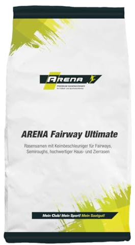 ARENA Premium Golfrasen Saatgut mit Keimbeschleuniger 6kg I Rasensamen tiefschnittverträglich und schnellkeimend I Fairway Ultimate