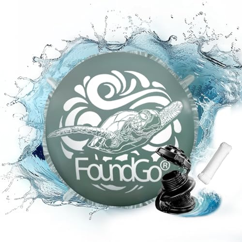 FoundGo Poolkissen Winter Rund [XXL Ø4m 0.4mm] Ultradickes Luftkissen mit 4 Ösen Luftkissen Pool Winter Aufblasbare Winterkissen Überwinterung für Pool inkl. 2X Rollen Seil & 4X Reparaturset Grün