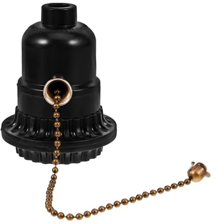 Uonlytech Douille De Lampe Avec Chaîne De Traction Pièces De Lampe De Rechange Pour Lampes De Table Et De Sol Réparation De Douille D'ampoule Avec Interrupteur À Chaîne Kit D'interrupteur
