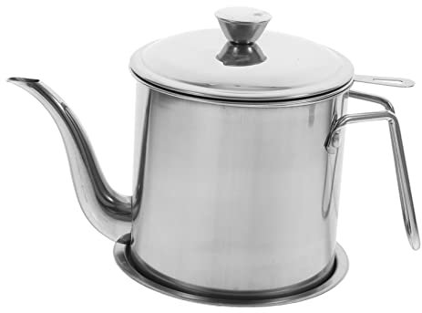 PHENOFICE Olla De Filtrado De Aceite Recipiente De Acero Inoxidable Dispensador De Aceite De Cocina