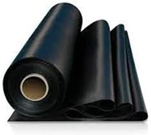 FERRETELIX® Rouleau de plastique noir pour construction agricole Galga 200-4 m x 175 m (700 m²) plié à 1,1 m