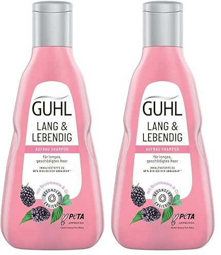 Guhl Lang & Lebendig Shampoo - Inhalt: 250 ml - Haartyp: lang (Packung mit 2)