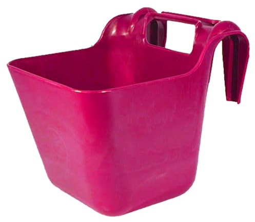 Brama West Transpot Krippe Futtertrog 13,5 L | Robuste Futterkrippe für unterwegs (Pink)