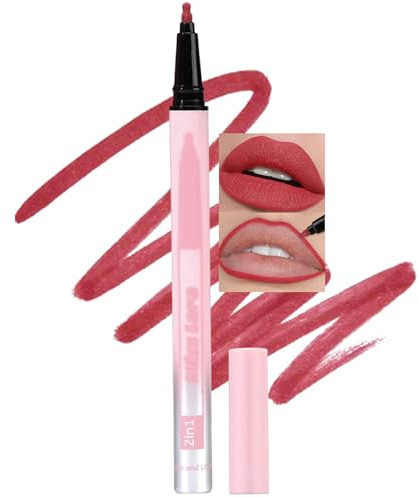 Jutqut Wasserfester Liquid Lipliner Stain, Lippenstift Long Lasting,#01 | Langanhaltender Wischfester, ultra-feiner Spitze, Feuchtigkeitsspendende, Nicht klebrig