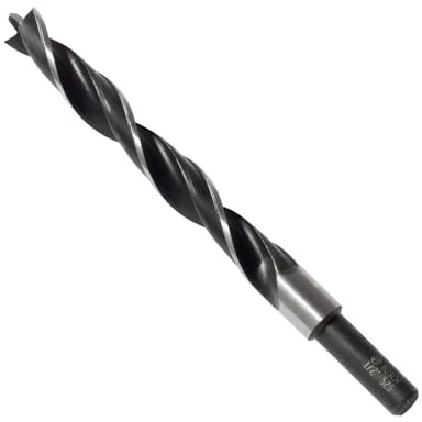 BOSCH BP14607 1/2 in. Brad Point Bit - Precise Starts, Clean Holes, Accurate Wood Drilling, Handheld Drill/Drill Press Compatible