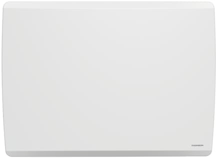 THOMSON - Radiateur électrique fixe connecté WiFi à inertie sèche céramique + film avec thermostat interchangeable 2000W THOMSON MOLY horizontal blanc
